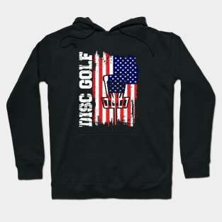 Disc Golf American Flag T-Shirt Hoodie